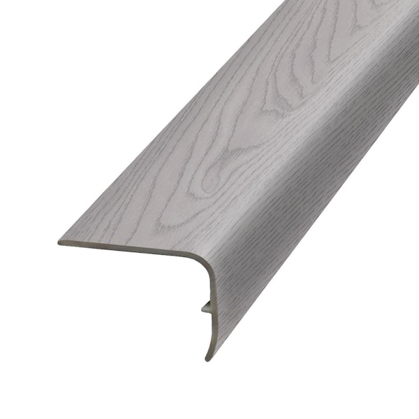 PERFORMANCE ACCESSORIES Light Pewter 9.39 mm. Thick x 1.88 in. Wide x 78.7 in. Length Vinyl Stair Nose Molding