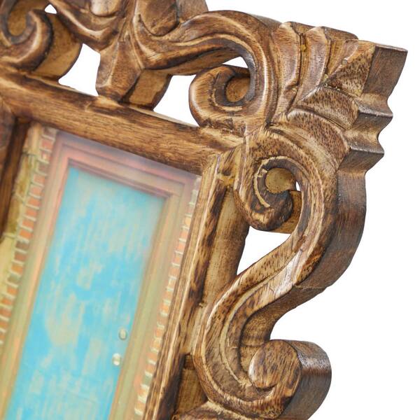 Fulemay Retro Picture Frame 4x6 Brown Handmade Carved Wood Photo Frame for Tabletop and Wall Decor Fulemay Retro Picture Frame 4x6 Brown Handmade Carved Wood Photo Frame for Tabletop and Wall Decor