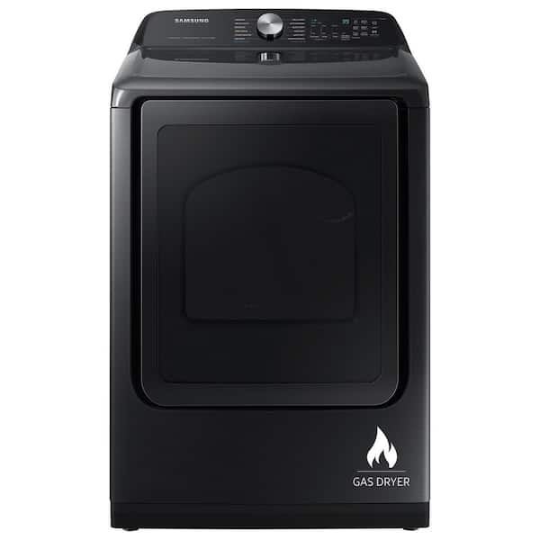 7.4 cu. ft. Vented Gas Dryer with Steam Sanitize+ in Brushed Black