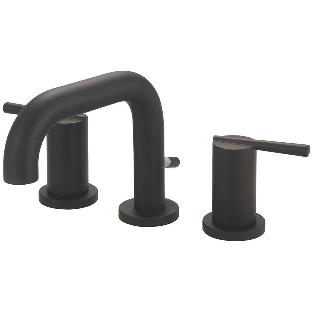 12-Volt 8 in. Widespread Double-Handle Bathroom Faucet in Matte Black price history on PriceWatchPro