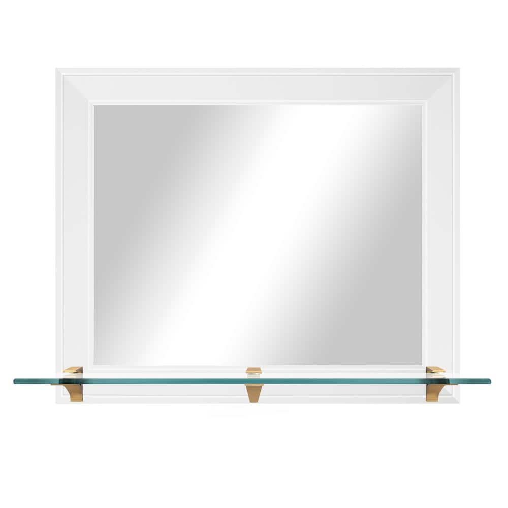 25.5 in. W x 21.5 in. H Rectangular Framed Gallery Black and White Horizont