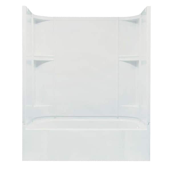 STERLING Accord 30 in. x 60 in. x 74-1/4 in. Bath and Shower Kit in White