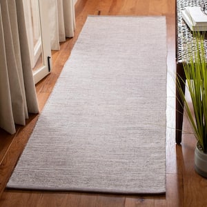 Montauk Silver 2 ft. x 8 ft. Solid Color Runner Rug