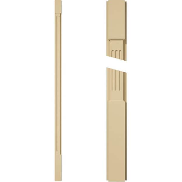 Ekena Millwork 2 in. D x 4 in. W x 108 in. L Primed Polyurethane Pilaster 1- Pack