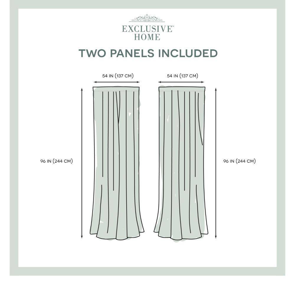 Winter White Sheer Linen Rod Pocket Curtain Panel Pair