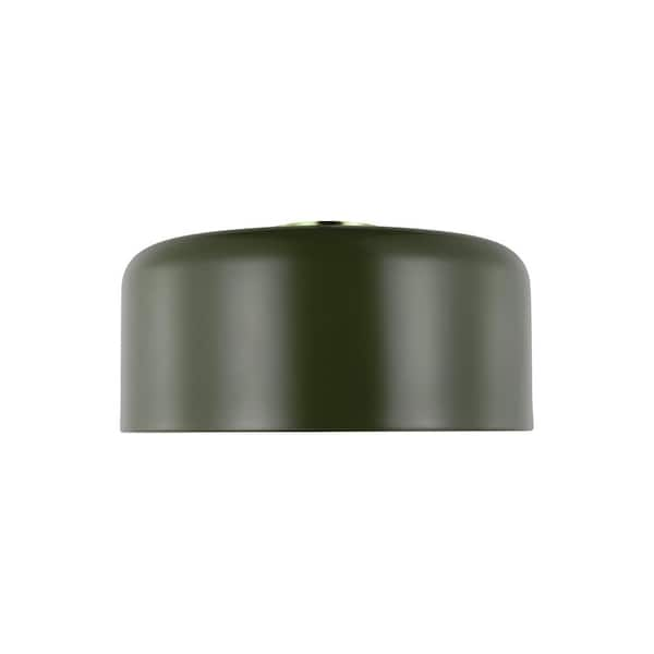 Generation Lighting Malone 15.75 in. Large 1-Light Olive Flush Mount