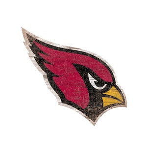 NFL Indoor Arizona Cardinals Distressed Logo Cutout wood Sign