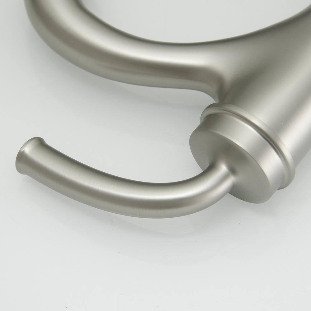 Brushed Nickel Single Handle Bathroom Faucet with Pop-up Drain