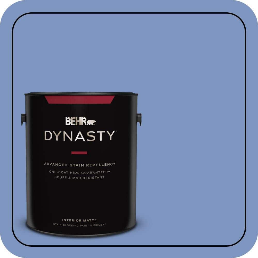 1 gal. #M540-5 Blue Satin One-Coat Hide Matte Interior Stain-Blocking Paint & Primer price history on PriceWatchPro