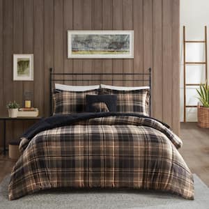 Alton Brown/Black Full/Queen Polyester Comforter Set