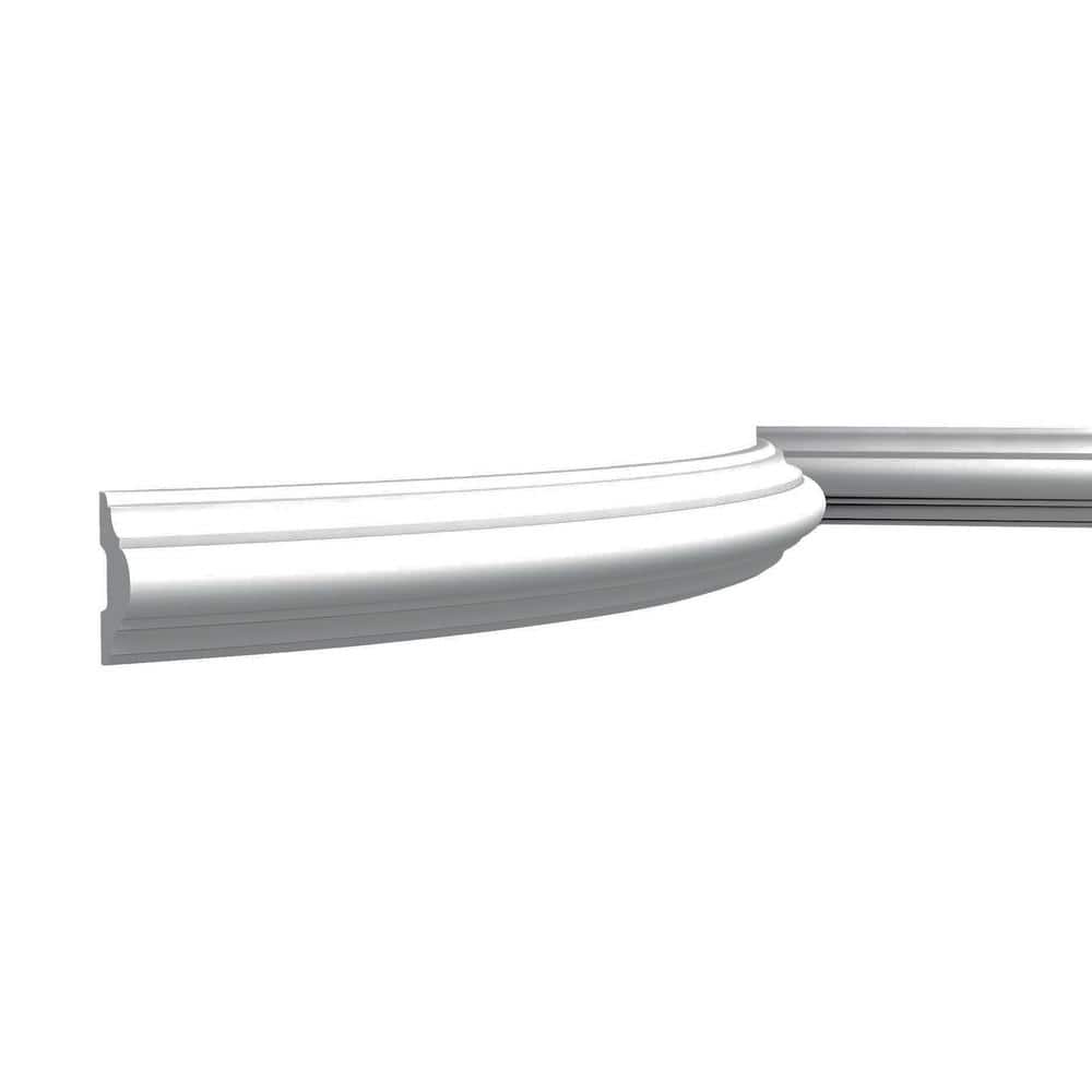 Primed White Flexible Polyurethane Crown Moulding, 78 inches