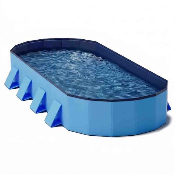82 in. x 40 in. Extra Large Foldable Round Kiddie Pool Pet Dog Swimming Pool Pet Bath Pool