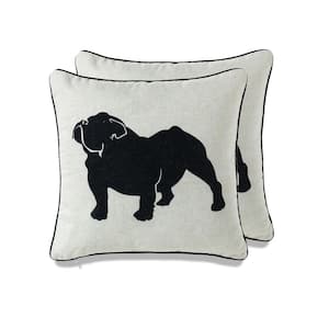 Home and Dog throw pillow - set of 2