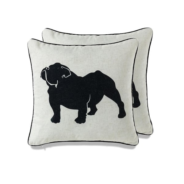 Peterson Artwares Home and Dog throw pillow set of 2 SA1818TB03OP2