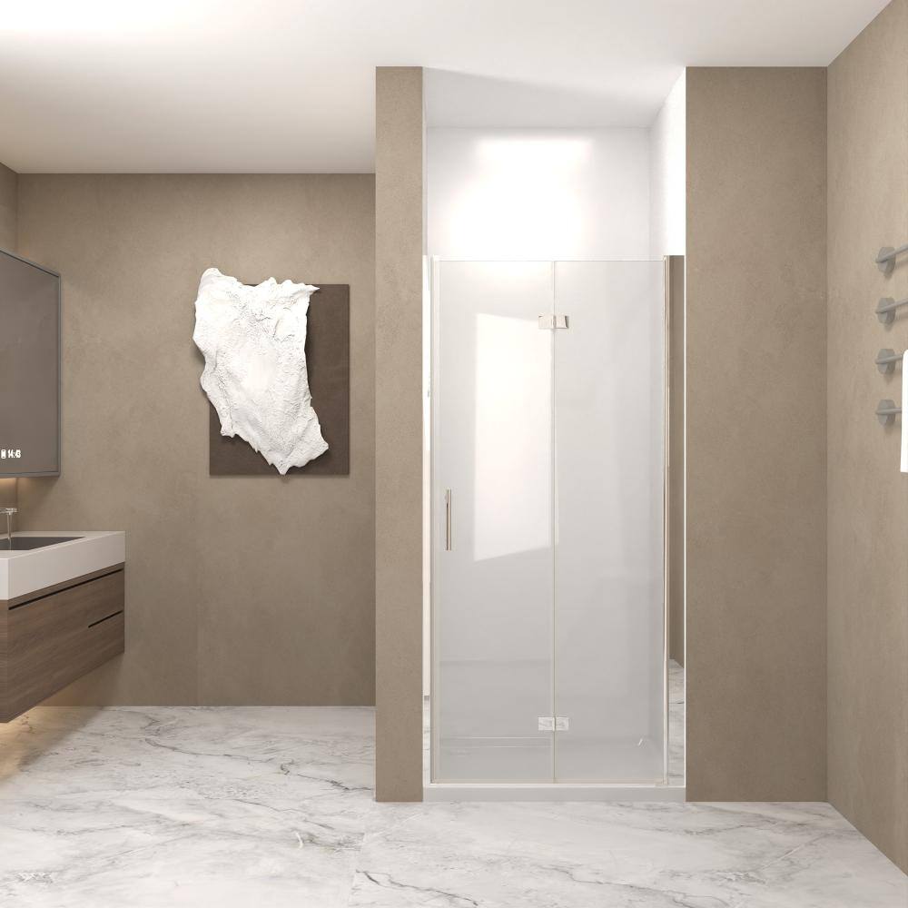 32 in.W x 72 in.H Chrome Aluminum Frame Bifold Shower Door,6mm Thick Tempered Glass,Space-Saving Foldable Design price history on PriceWatchPro