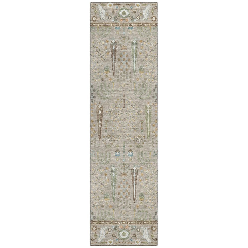 Chantille Machine Washable Indoor/Outdoor Abstract ACN2819 Beige 2 ft. x 7 ft. Runner Rug price history on PriceWatchPro