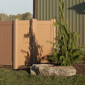 4 ft. W x 6 ft. H Cedar Grove Natural Cedar Vinyl Privacy Fence Gate