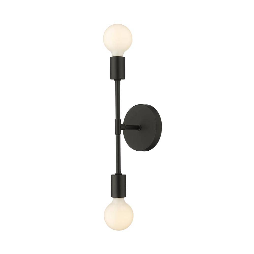 Modernist Matte Black Adjustable Outdoor Wall Sconce