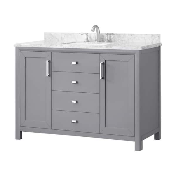 Home Decorators Collection Rockleigh 48, 48 Inch Double Sink Bathroom Vanity Home Depot