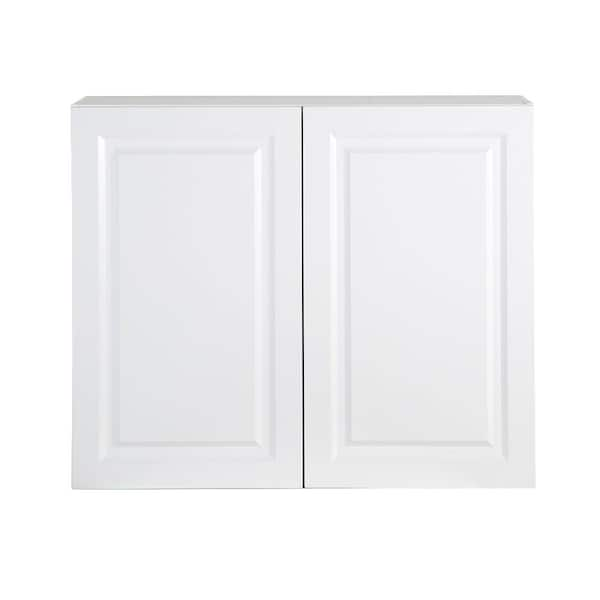 Hampton Bay Benton 36 in. W x 12.5 in. D x 30 in. H Assembled Wall Kitchen Cabinet in White