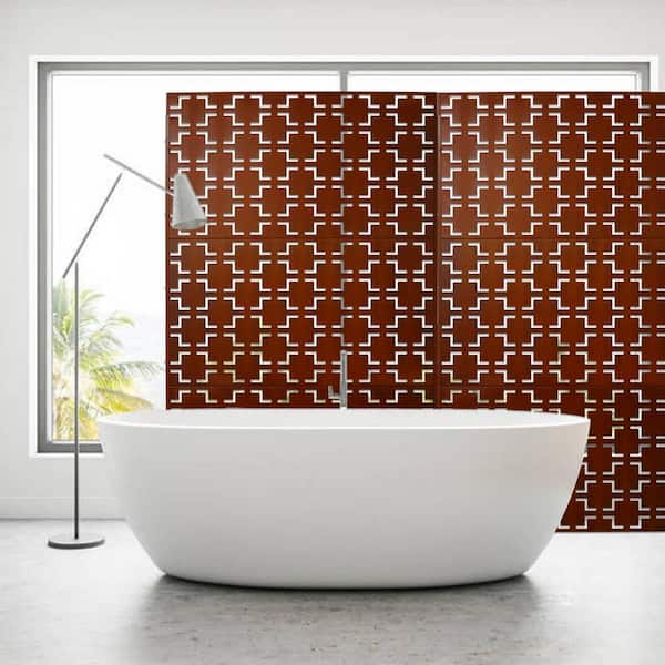 76 in. H x 48 in. W Outdoor and Indoor Freestanding Metal