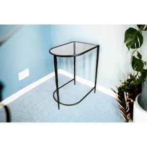 35 in. Clear Specialty Glass Console Table