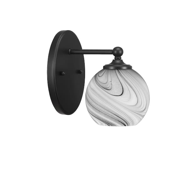 Unbranded Royale 1-Light Matte Black Wall Sconce