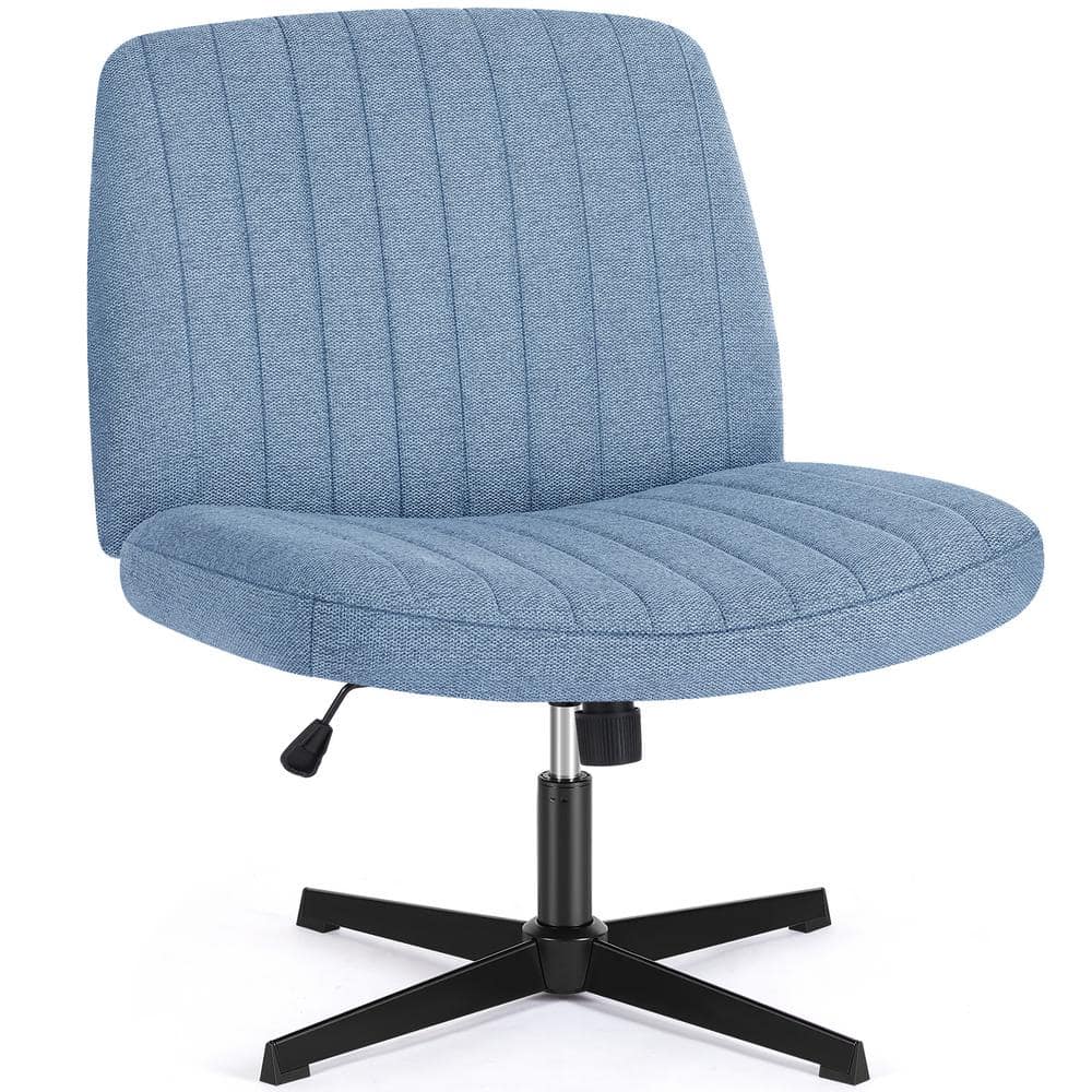 FIRNEWST Beatriz Fabric Adjustable Height Ergonomic Computer Task Chair in  Blue with Criss Cross Chair Legged and No Arms HD-72BU-61 - The Home Depot