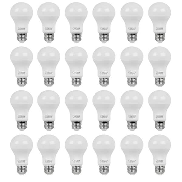 Feit Electric 40-Watt Equivalent A19 Non-Dimmable General Purpose E26 Medium Base LED Light Bulb, Soft White 2700K (24-Pack)