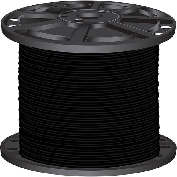 Southwire 1000 ft. 4 Black Stranded CU SIMpull THHN Wire