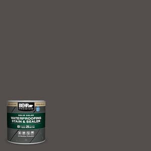 8 oz. #PPU24-02 Berry Brown Solid Color Waterproofing Exterior Wood Stain and Sealer Sample