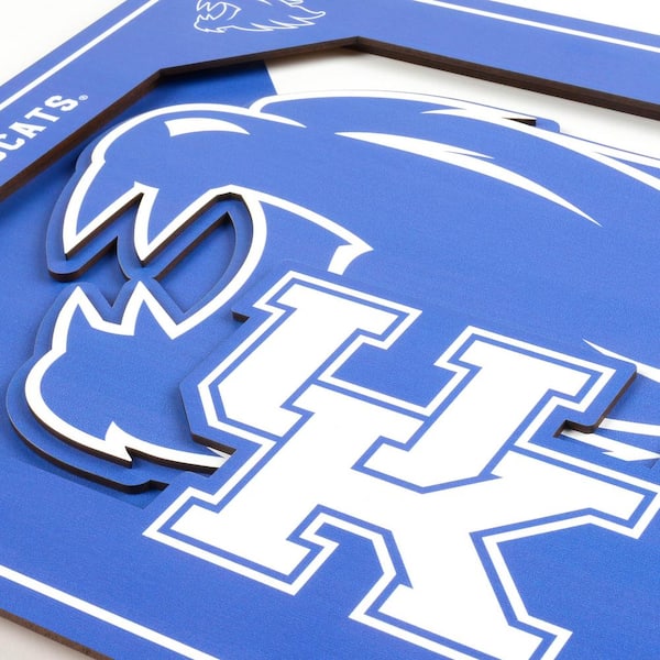 NCAA Kentucky Wildcats 3D Logo Series Wall Art - 12x12