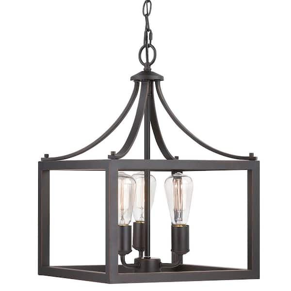 hampton bay boswell quarter 3 light pendant