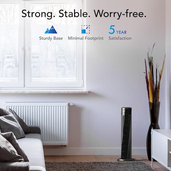 Vornado OSC54 32 in. 4 Fan Speeds Tower Fan in Black with Remote