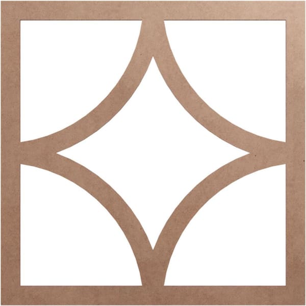 Ekena Millwork 0.25 in. x 24 in. x 24 in. Wood Medallion Moulding