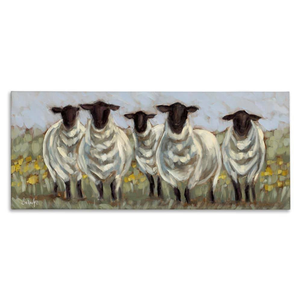 Gazing Sheep Impression by Sara G. Designs Unframed Animal Graphic Art Print 17 in. x 40 in. price history on PriceWatchPro