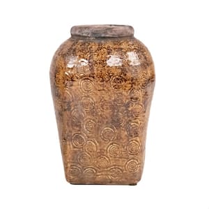 Distressed Textured Vase (16813S B93A)