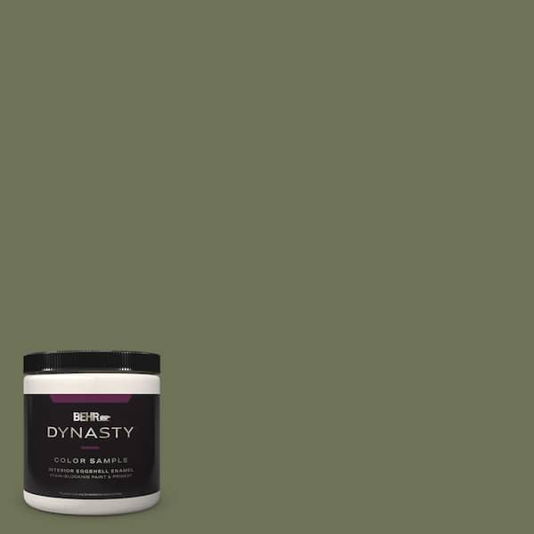 BEHR DYNASTY 8 oz. #MQ6-53 Herb Cornucopia One-Coat Hide Eggshell Enamel Stain-Blocking Interior Paint & Primer Sample