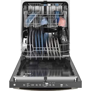 24 in. Black Top Control Built-In Tall Tub Dishwasher with 3rd Rack, Bottle Jets, 45 dBA