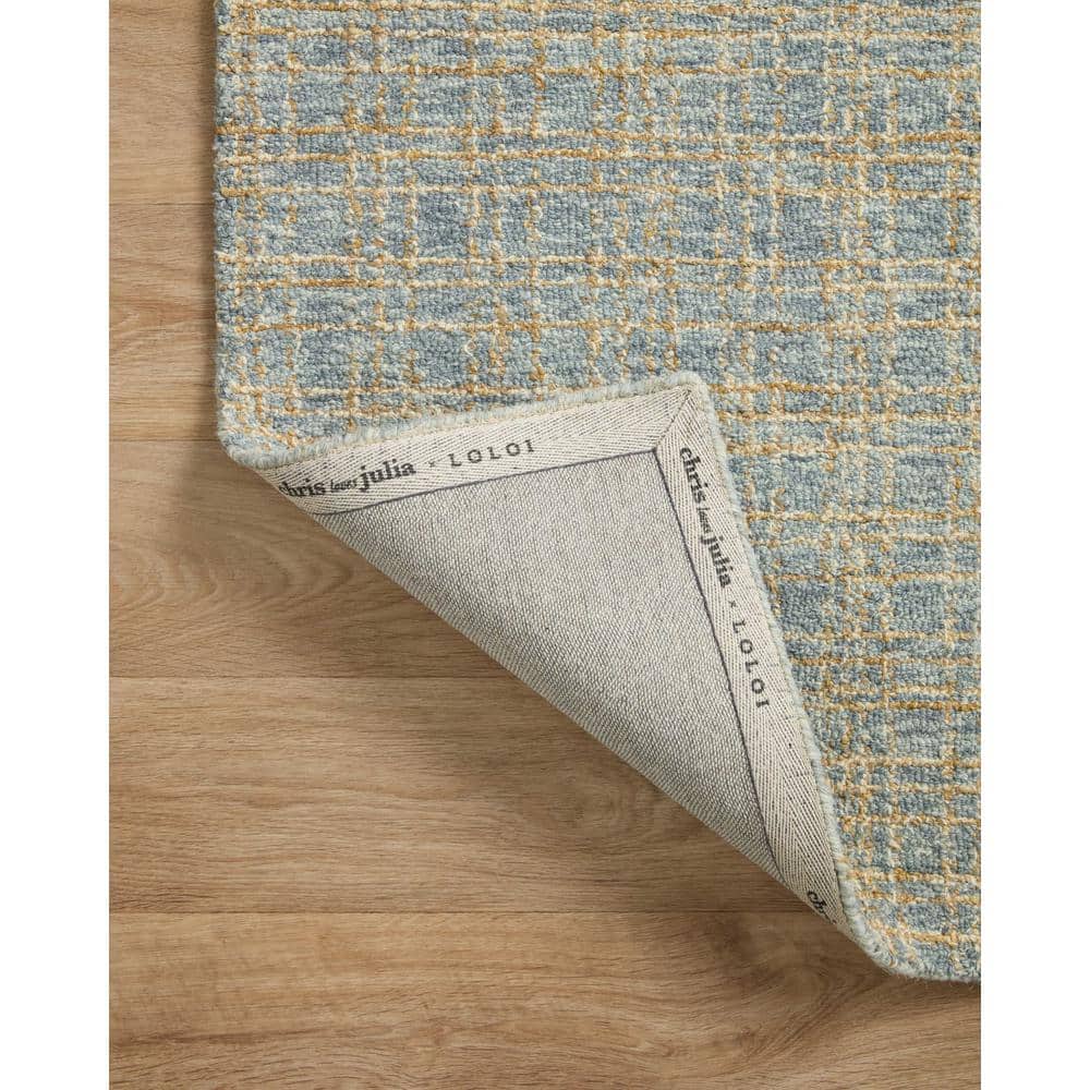 Blue Sand Hand-Tufted Wool Runner Rug 2'6" x 9'9"
