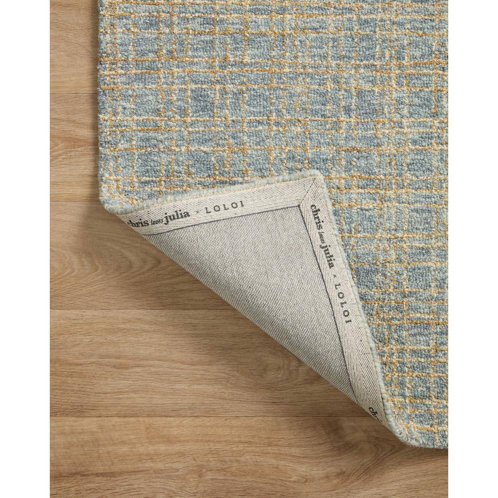 Polly Blue and Sand Hand-Tufted Rectangular Rug