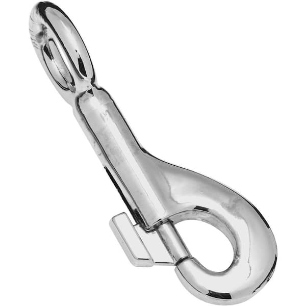 National Hardware 5/8 in. x 3-1/4 in. Round Swivel Eye Bolt Snap in Nickel