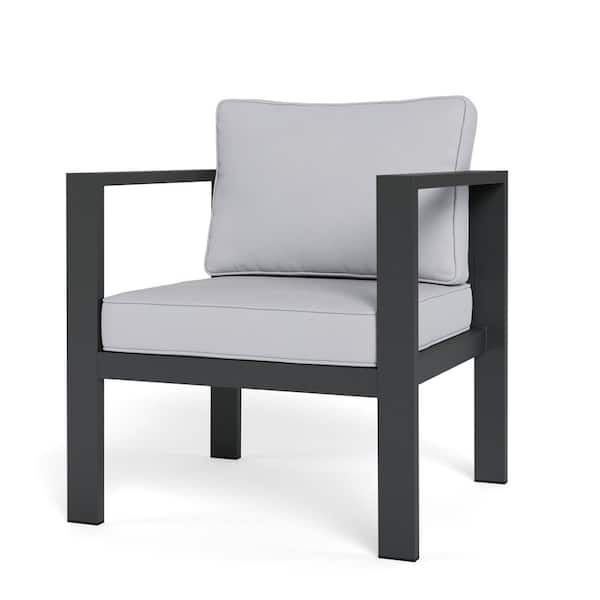【ダークグレー】CRASH GATE MARCO LOUNGE CHAIR Tortuga Outdoor Lakeview Modern Aluminum Outdoor Lounge