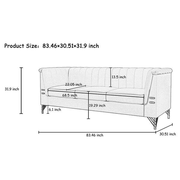 Standard Sofa Sizes & Dimensions - Allform