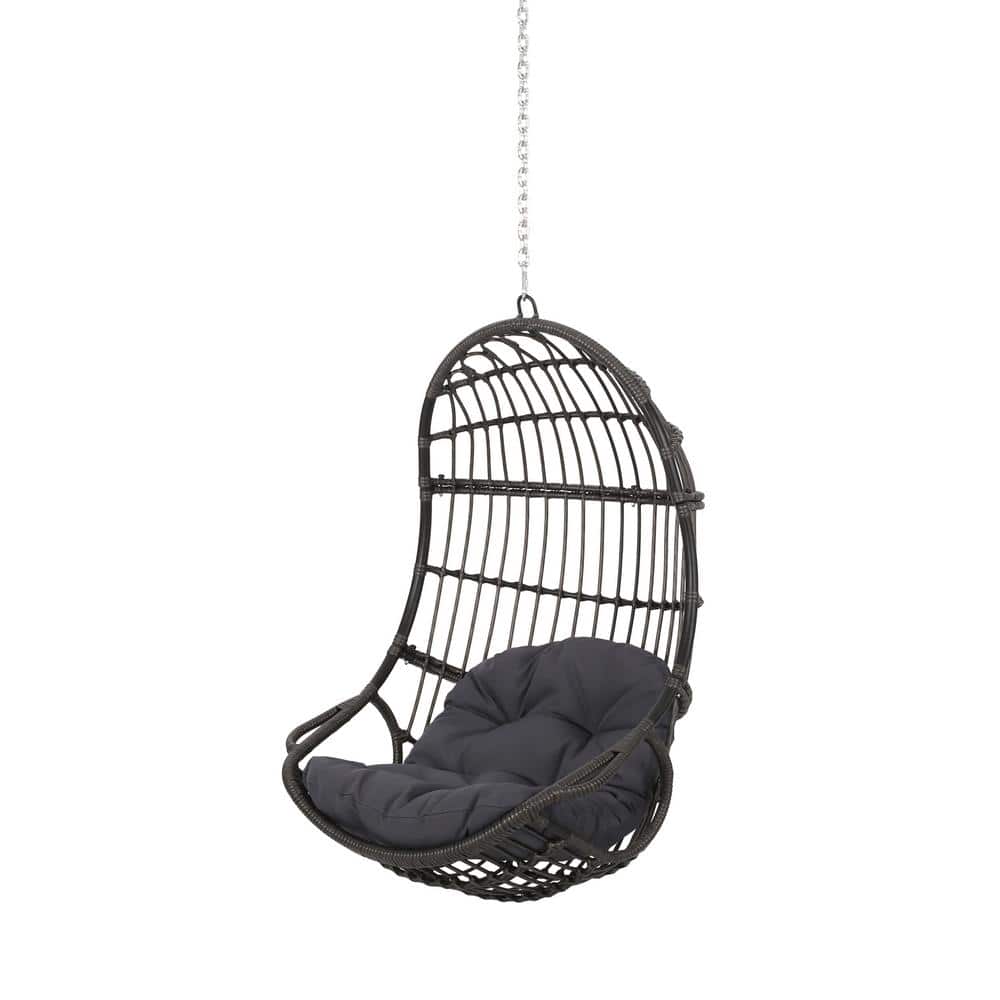 Richards Grey Removable Cushions Faux Rattan Outdoor Patio Lounge Chair with Dark Grey Cushion price history on PriceWatchPro