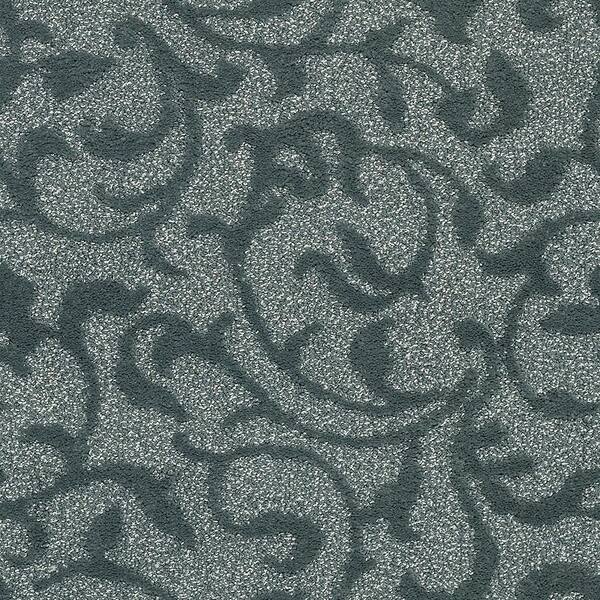 Lifeproof 8 in. x 8 in. Pattern Carpet Sample - Swirling Vines - Color Bit Of Mint