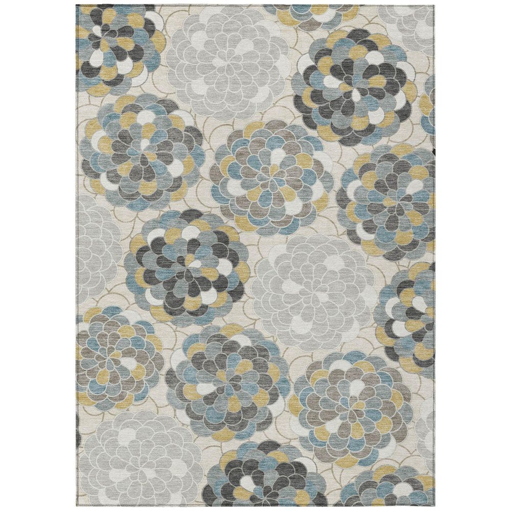 Chantille Machine Washable Indoor/Outdoor Abstract ACN2466 Ivory 5 ft. x 7 ft. 6 in. Area Rug price history on PriceWatchPro