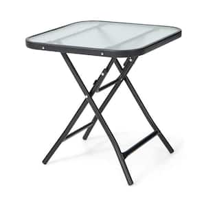 18 in. Square Patio Bistro Table with Rustproof Frame