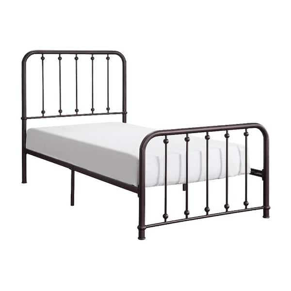 Bethany Dark Bronze Metal Frame Twin Platform Bed