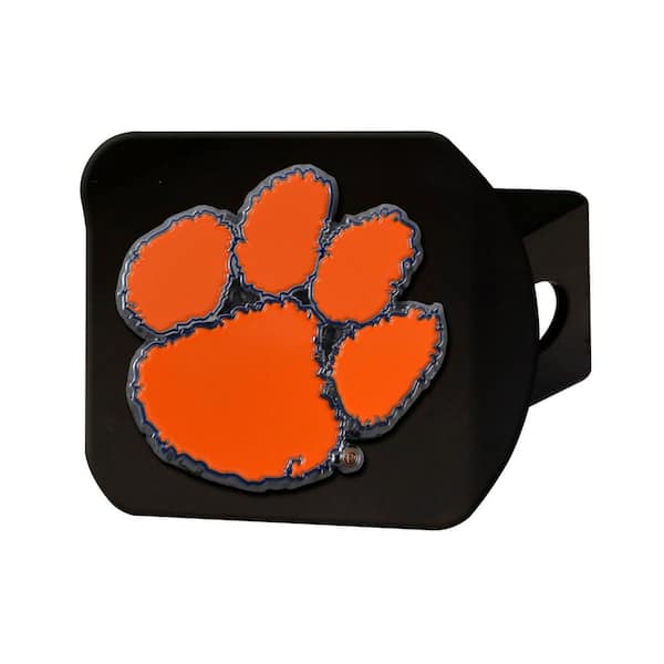 FANMATS NCAA Clemson University Color Emblem on Black Hitch Cover